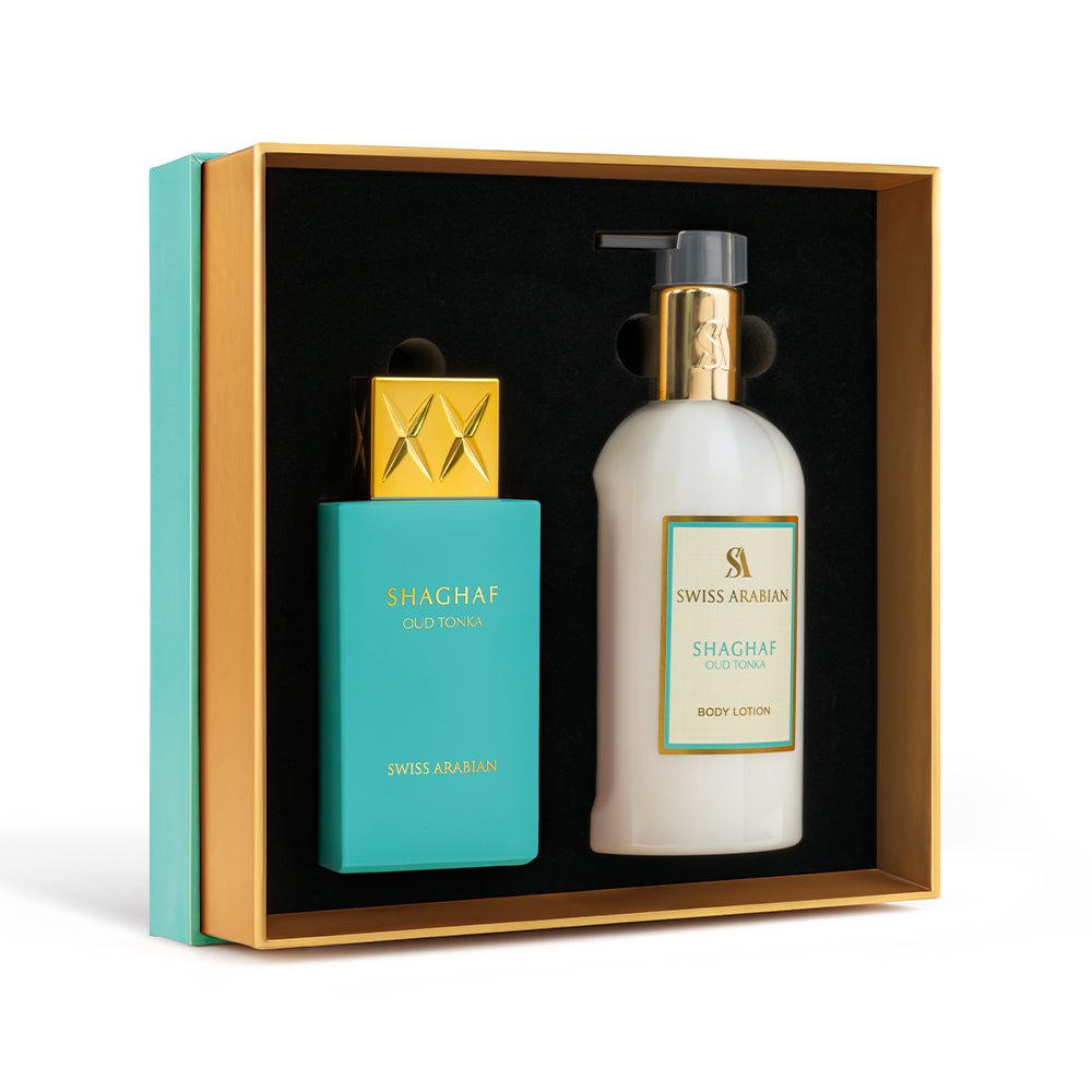 Shaghaf Oud Tonka EDP + Body Lotion Gift 3