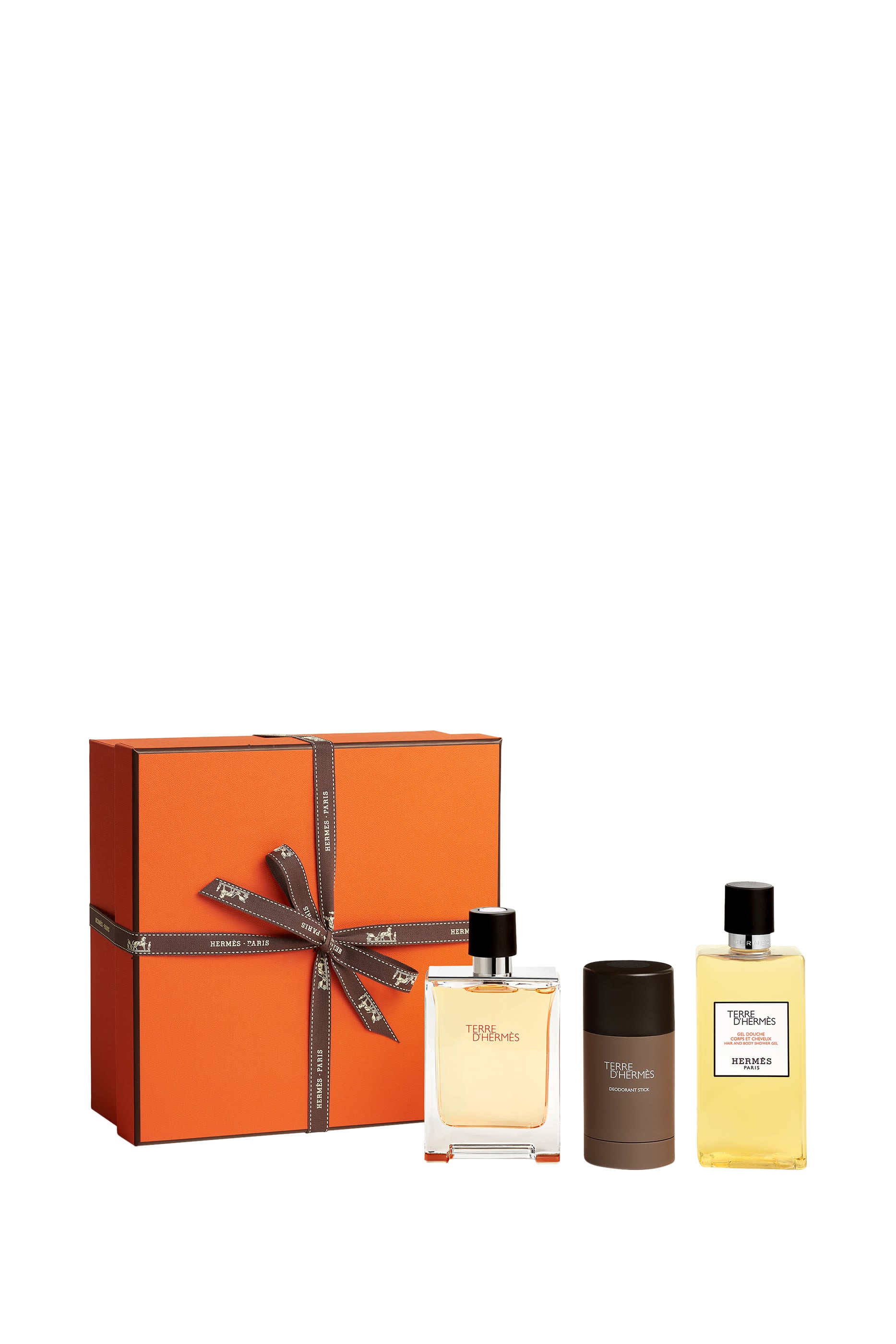 Hermes Set - Terre D'Hermes Eau de Toilette, 100ml + Deo Stick, 75ml + Shower Gel, Sample 2